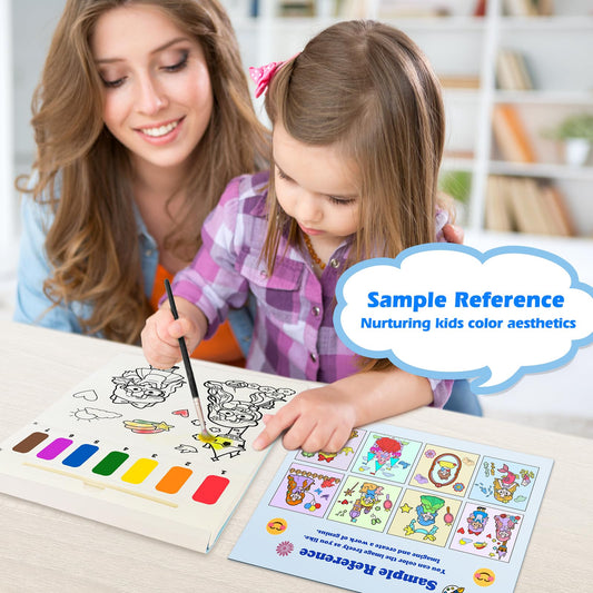 ZHOC Paint with Water child painting with unicorn patterns and included brushes
