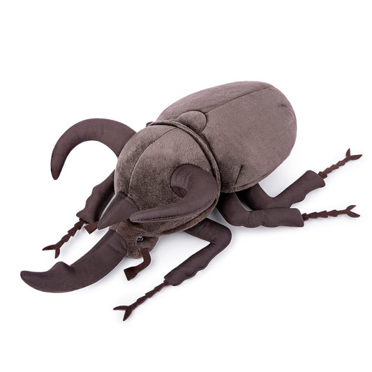 ZHONGXIN MADE Atlas Beetle plush front view, ideal hug partner for kids and collectors.
