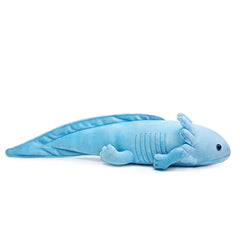ZHONGXIN MADE blue axolotl plush front view, ultra-soft and kid-friendly for hugs.