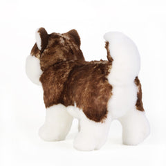 ZHONGXIN MADE Siberian Husky Plush curly tail detail enhances realism