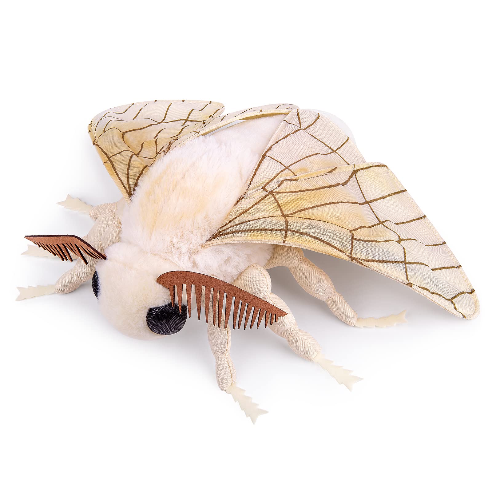 ZHONGXIN MADE Silk Moth Plush 11in face detail for imaginative play
