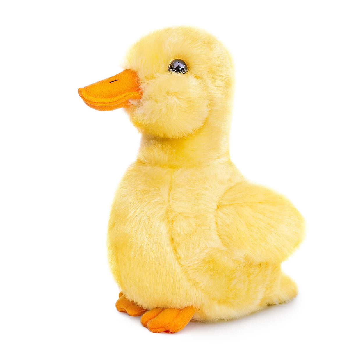 ZHONGXIN MADE Yellow Little Duck Plush close-up of soft fur and vivid eyes.