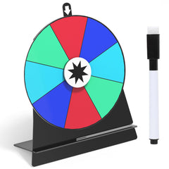 ZHOOGE 6-inch prize wheel with eight color slots for events.