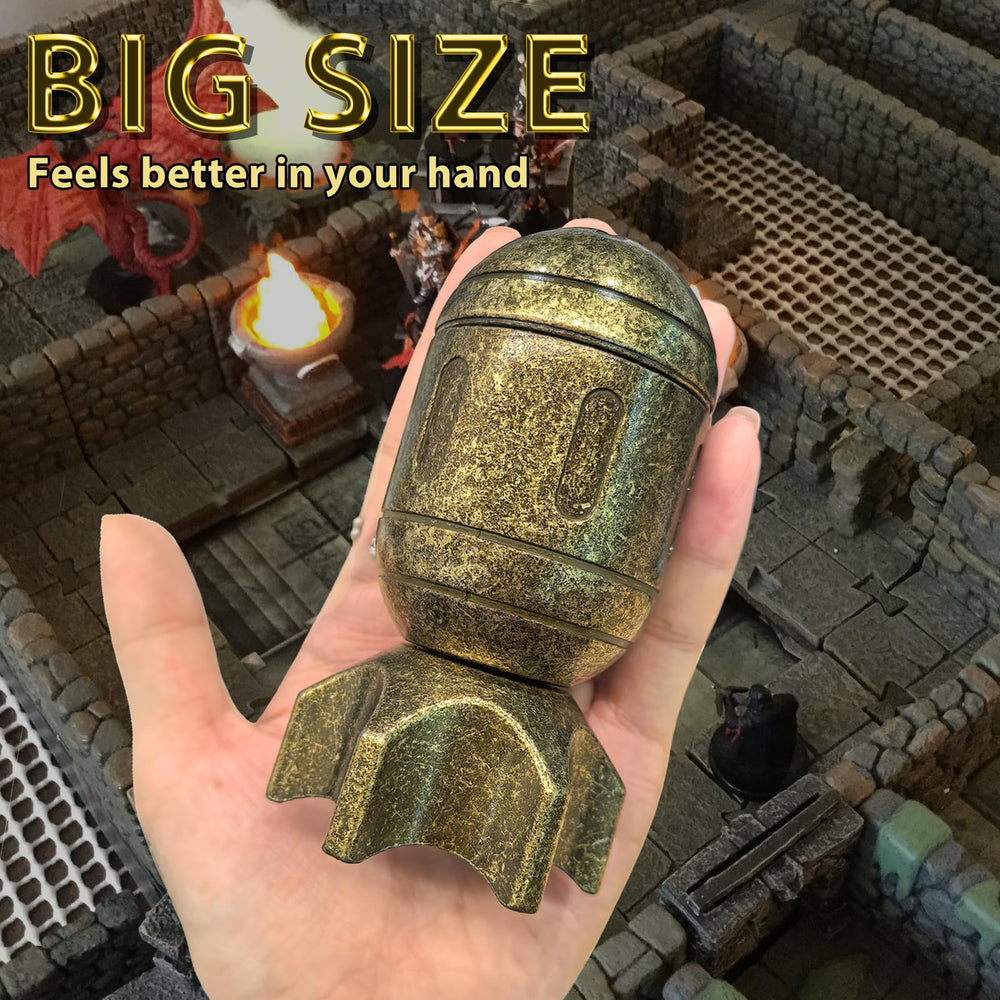 ZHOORQI metal D6 dice offering solid heft and balance.