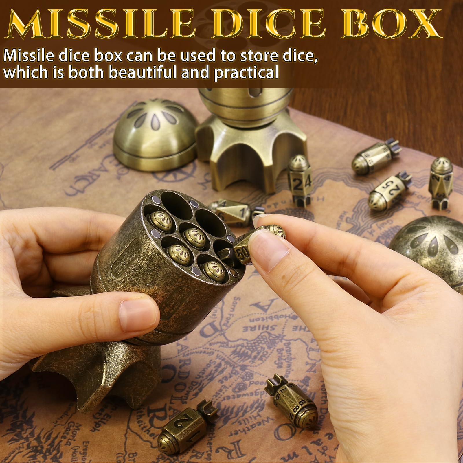 ZHOORQI metal D8 dice with high-contrast engravings for fast reads.