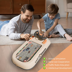 Zhorange portable steering wheel toy ideal for road trips and home