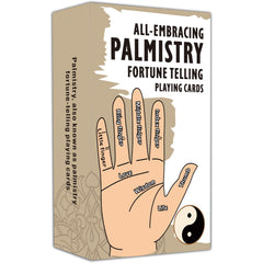ZHQGYN All-Embracing Palmistry deck front shows mystical symbols for guided self-reflection
