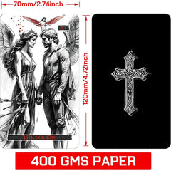 ZHQGYN Gothic Whispers card 3 showcases gothic symbolism for meditation and study.