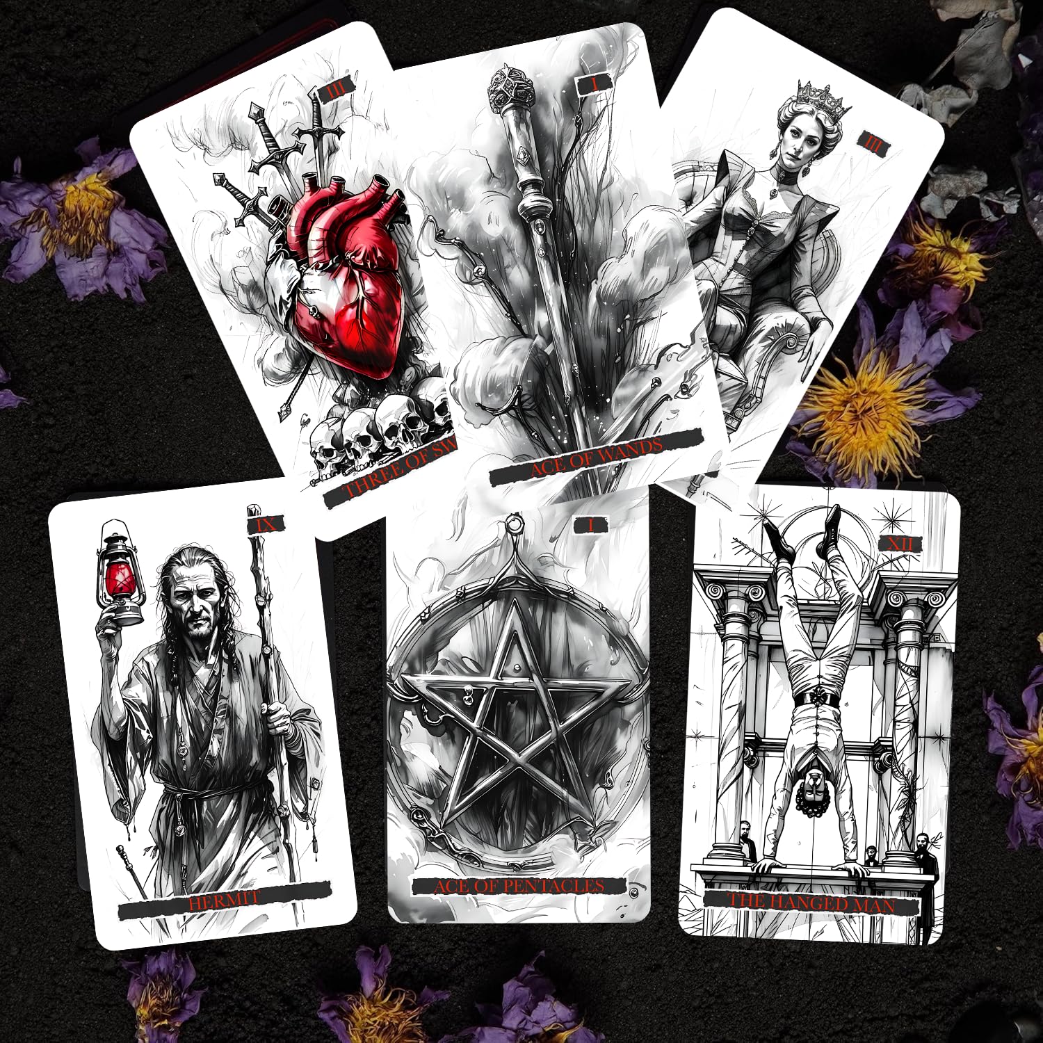 ZHQGYN Gothic Whispers card 8 invites focused readings with minimal design.