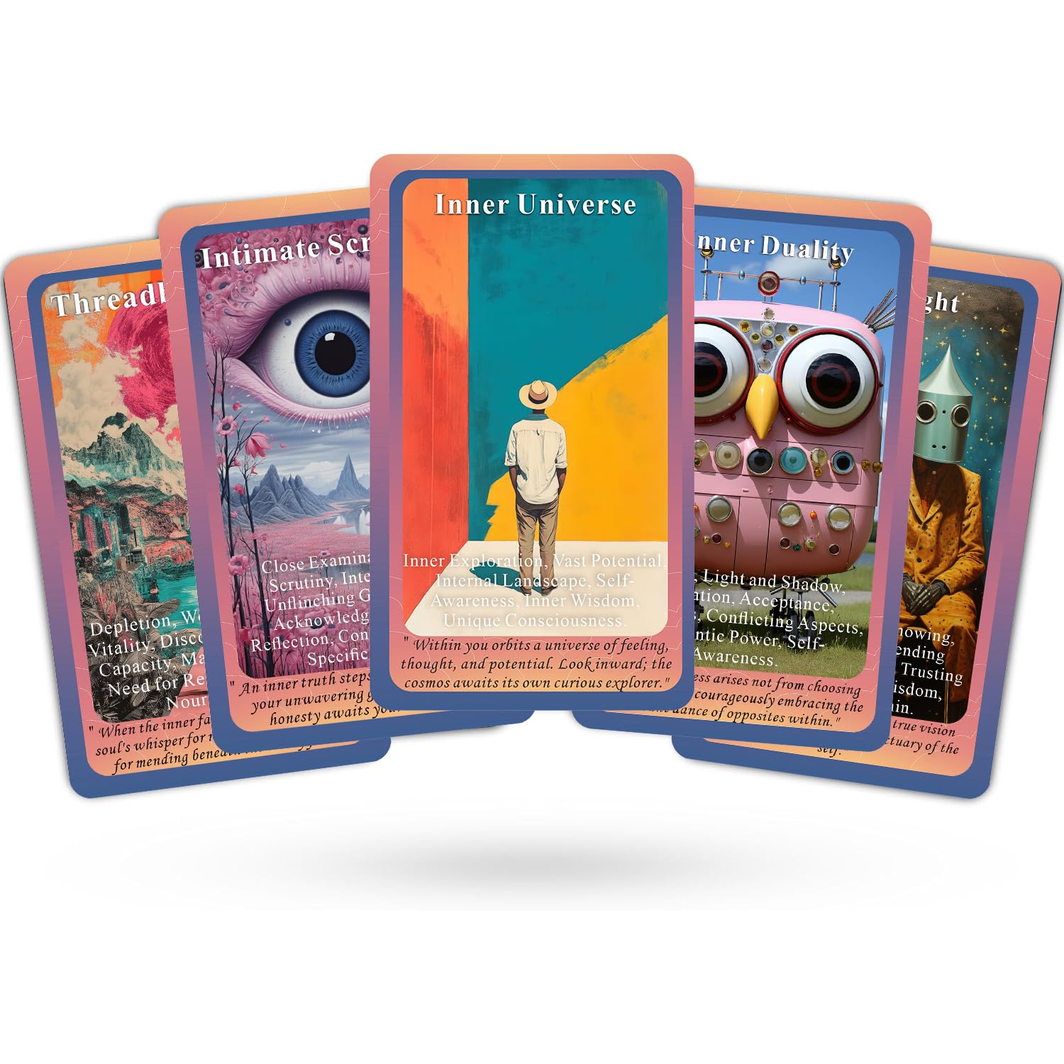ZHQGYN Inner Worlds card 2 invites calm focus during journaling sessions