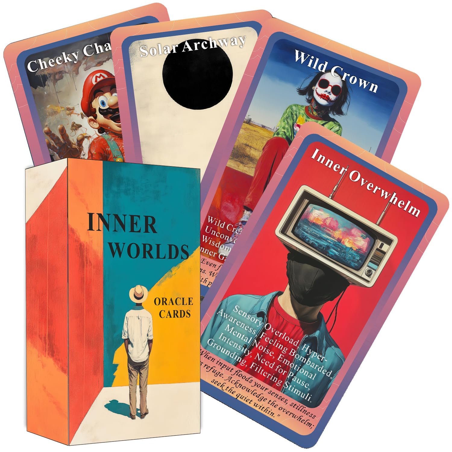 ZHQGYN Inner Worlds deck cover inviting introspection and mindful exploration for self-discovery
