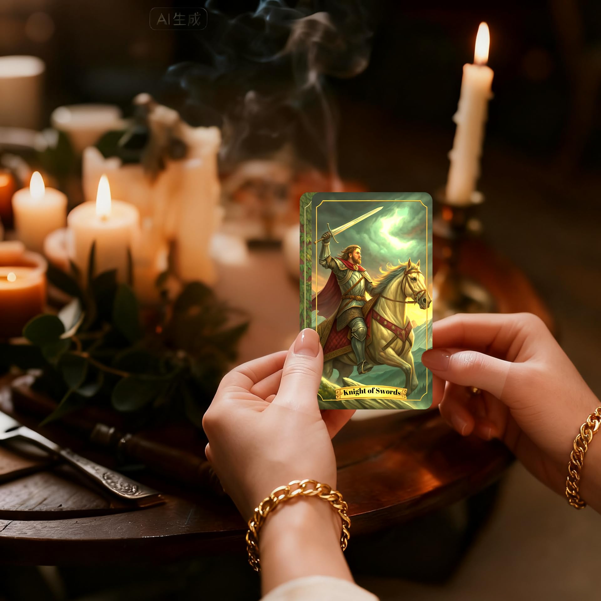 ZHQGYN Renaissance Tarot cards with rounded edges for comfortable shuffling.