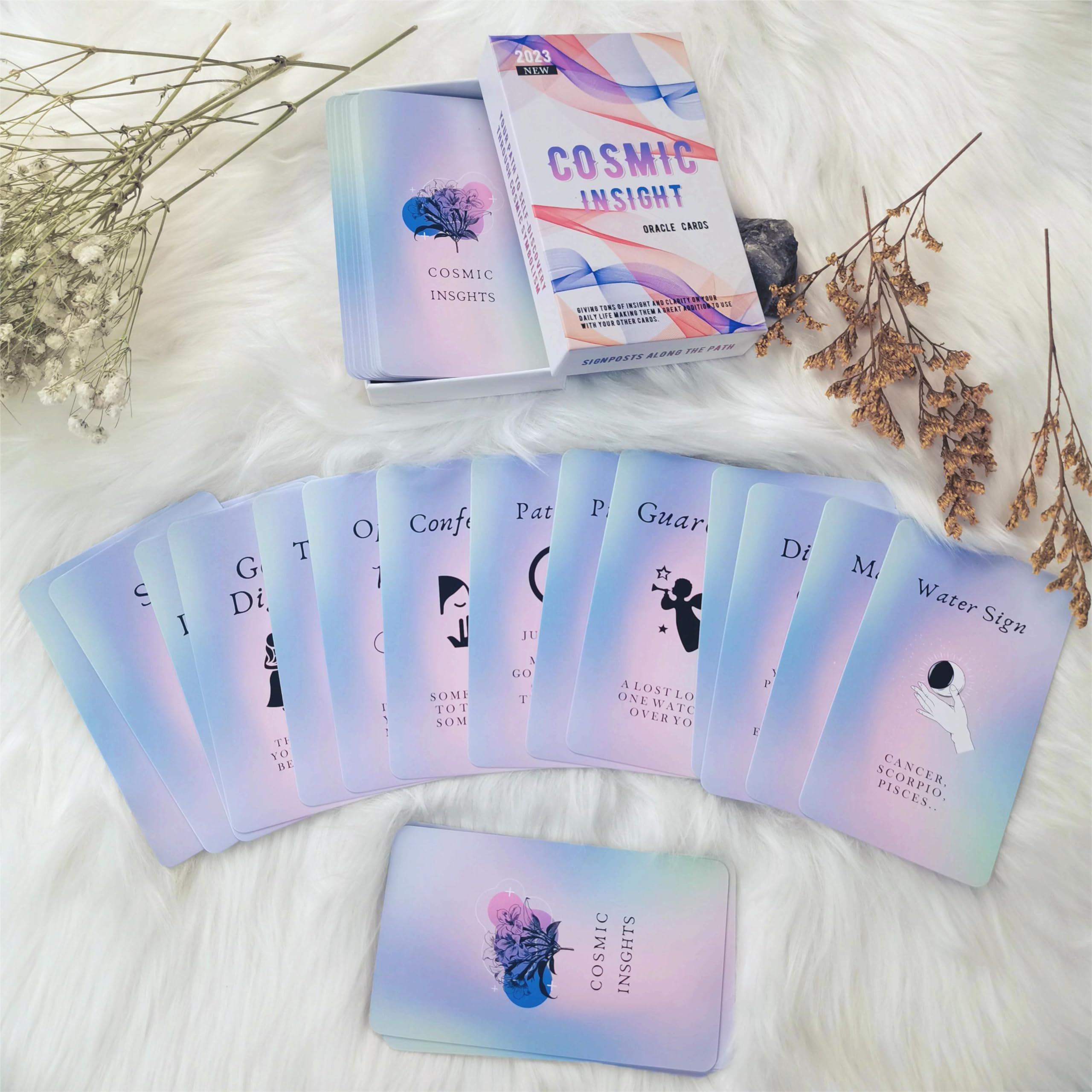 ZHQGYN Twin Flame Tarot Deck highlights deep connection readings and clarity.
