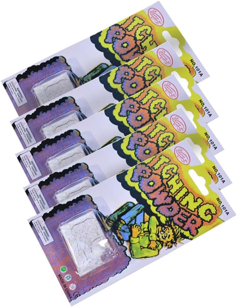 Zhuluck Halloween itching powder packets set for quick party pranks.