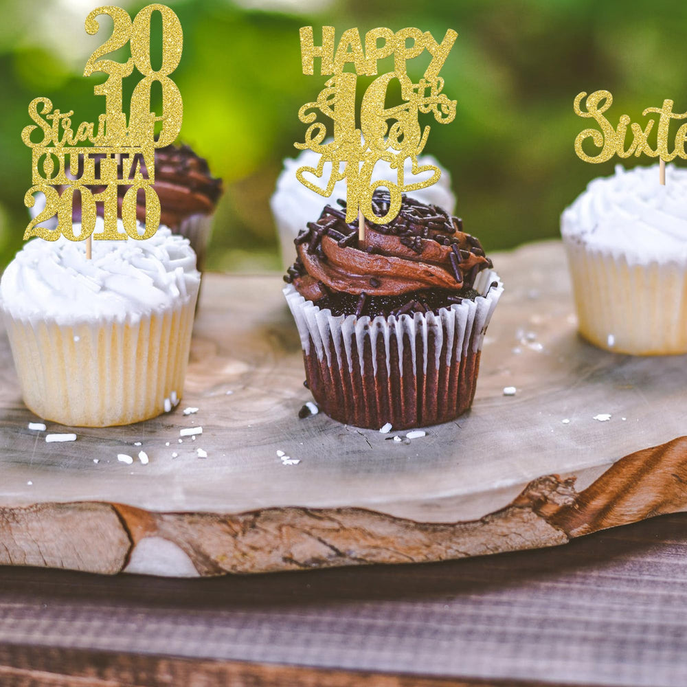 ZHUOWEISM anniversary cupcake pick elevates dessert table aesthetics.