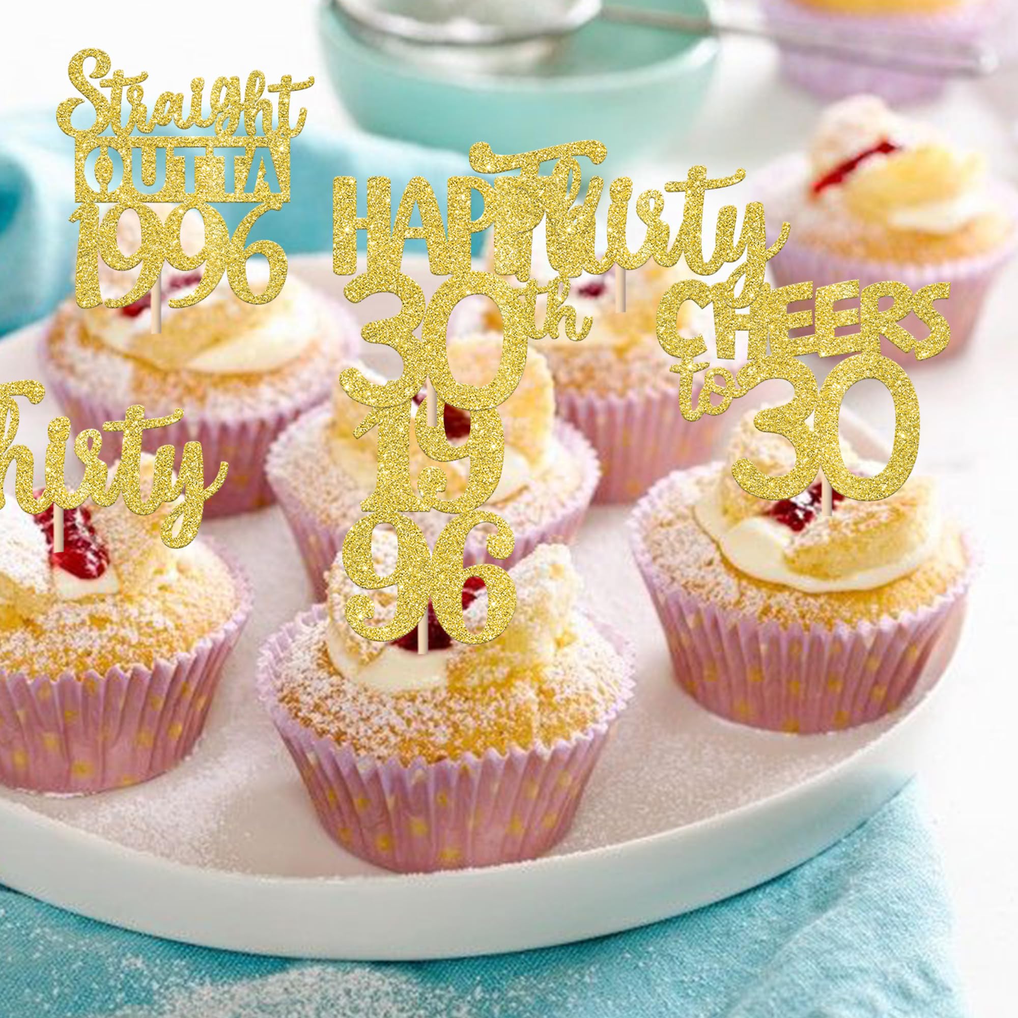 ZHUOWEISM 30th anniversary topper design 6 adds eye-catching gold glitter