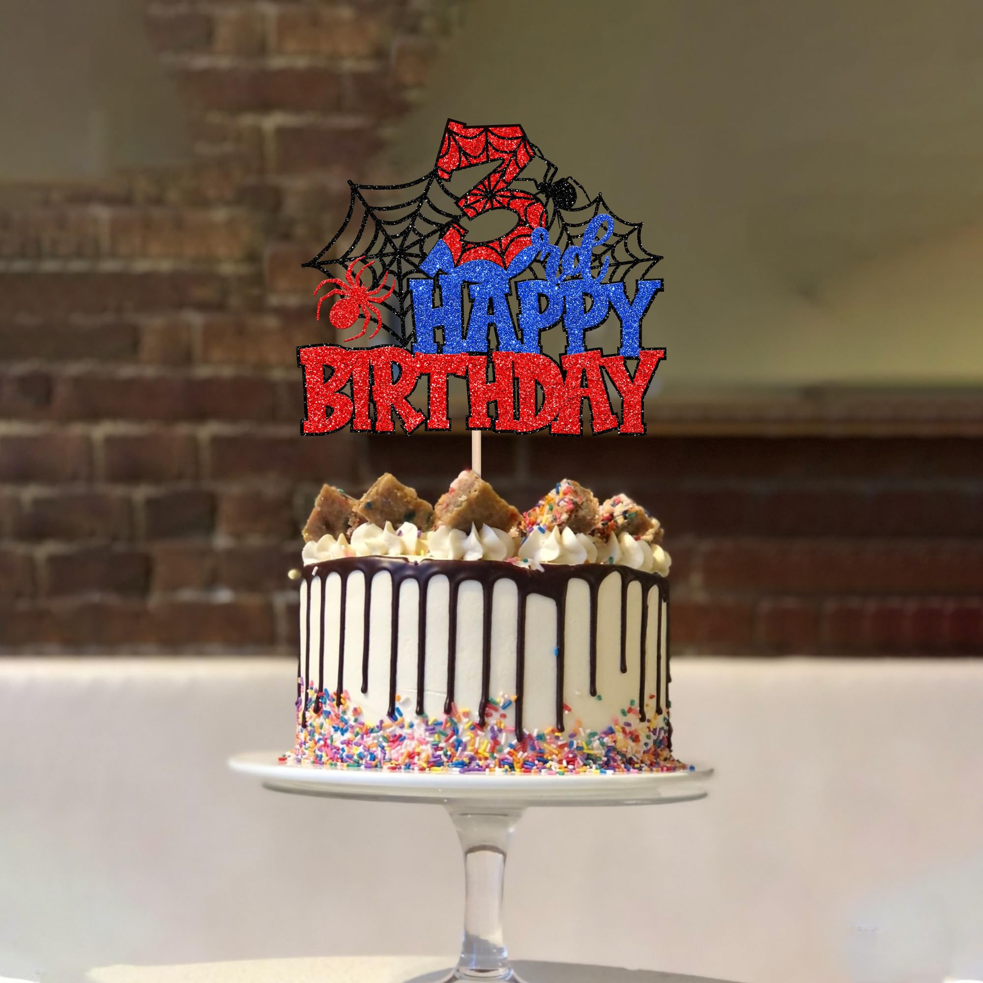 ZHUOWEISM 3rd birthday decor enhances cakes and treats