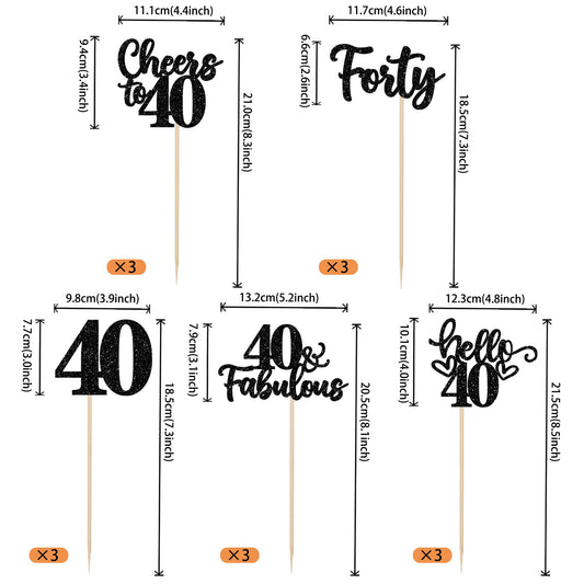 ZHUOWEISM hello 40 fabulous design elevates cake and floral displays