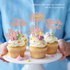ZHUOWEISM adventure-begins topper elevates cupcakes and treats with glam