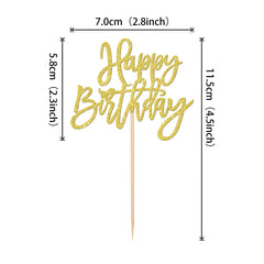 ZHUOWEISM Anniversary theme cupcake picks add festive flair to desserts.