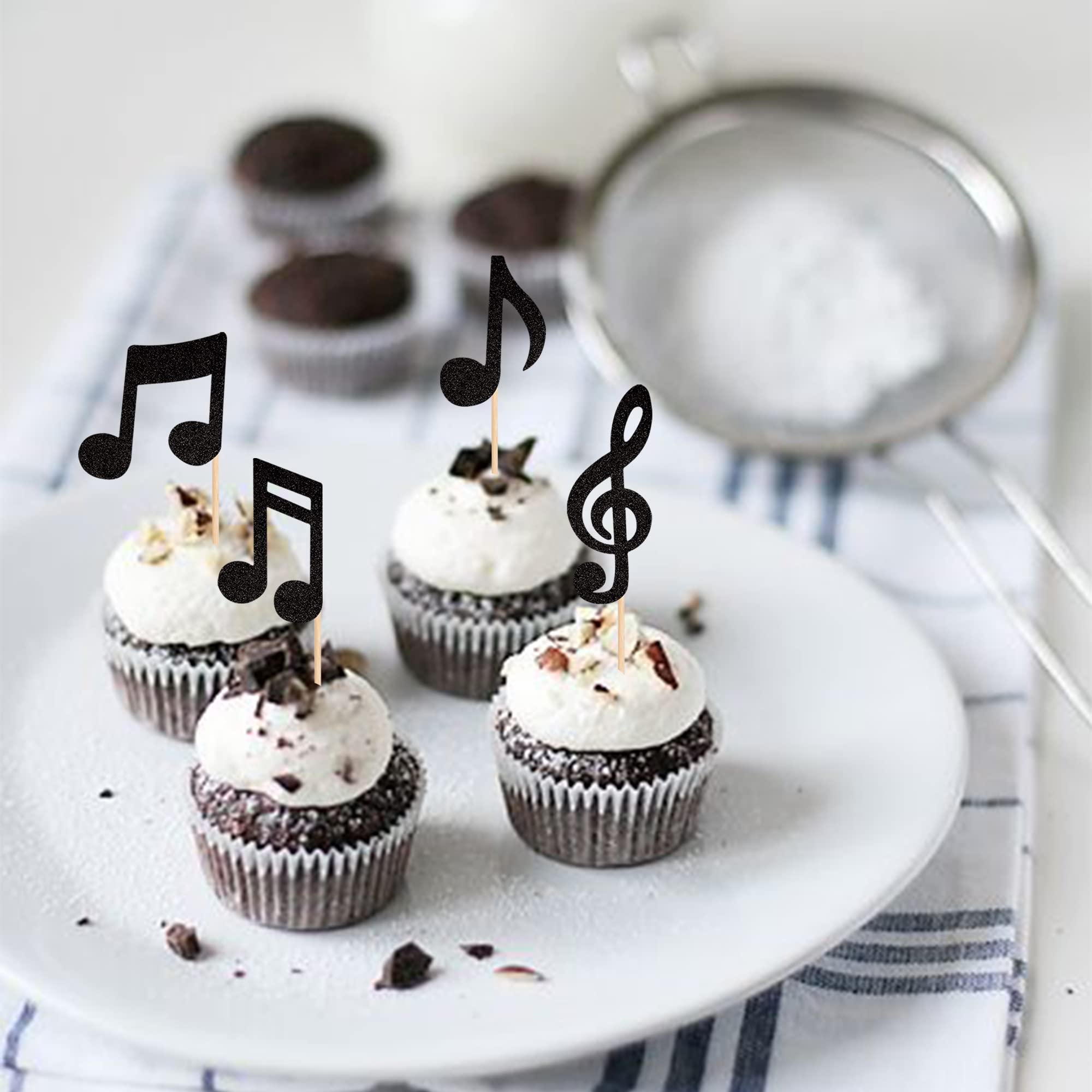 ZHUOWEISM baby shower toppers sparkle desserts with playful notes.