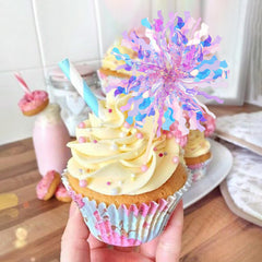 ZHUOWEISM baby shower decor toppers add charm to desserts.