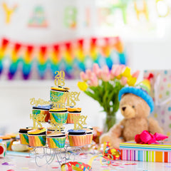 ZHUOWEISM cheers to 18 years toppers decorate cupcakes