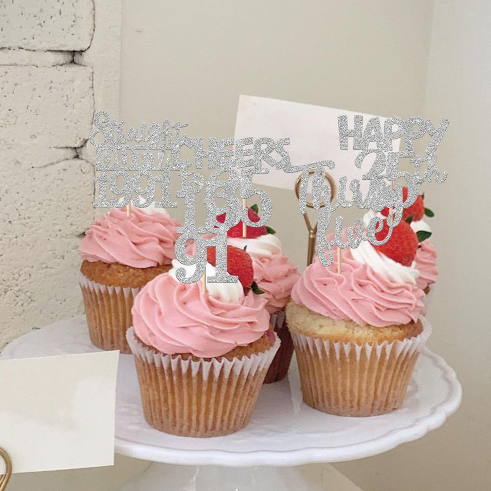 ZHUOWEISM cheers to 35 years toppers bring festive flair to desserts