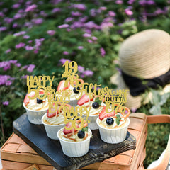 ZHUOWEISM cheers to 50 years toppers elevate celebration treats