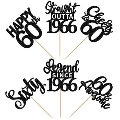 ZHUOWEISM cheers to 60 years decoration enhances party vibes.