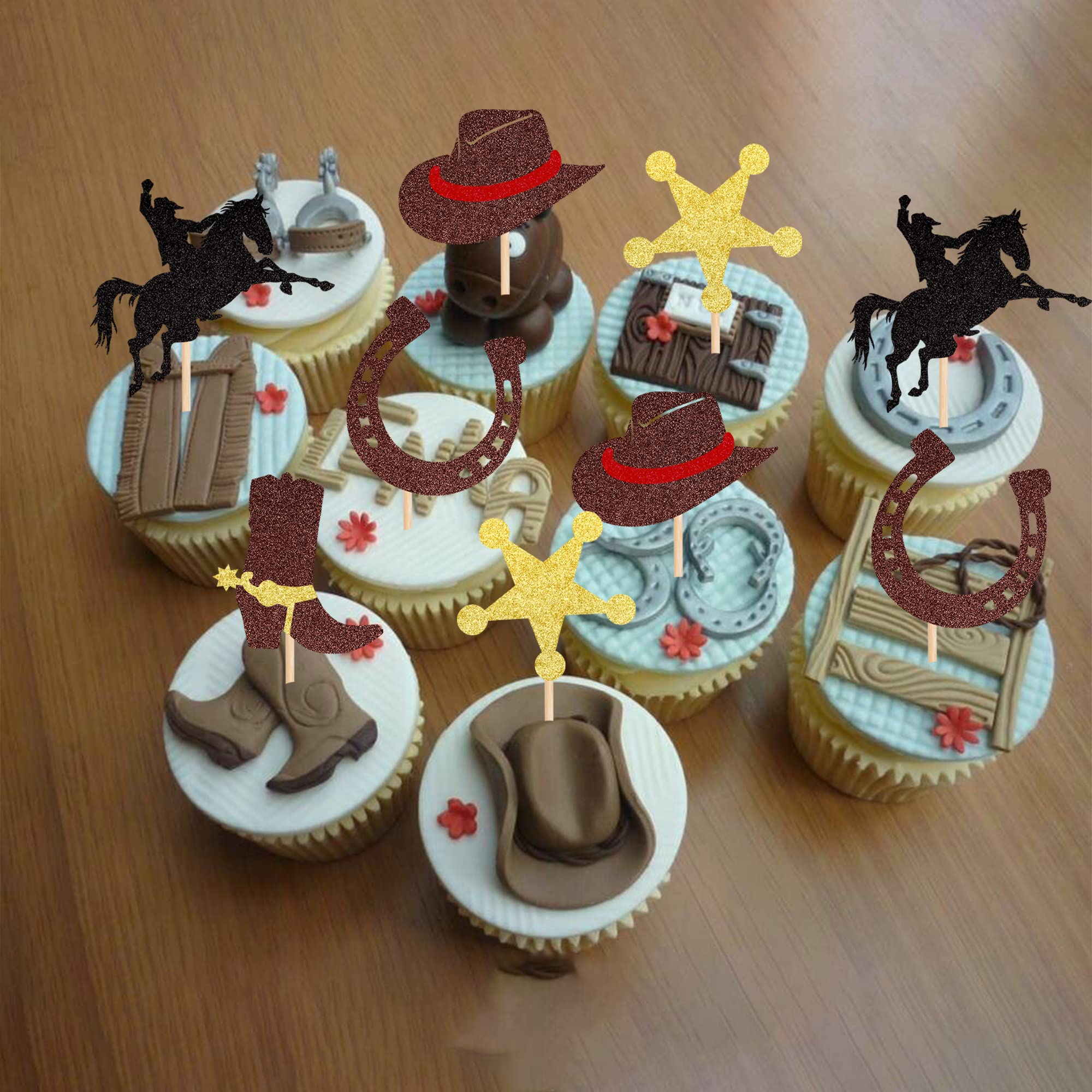 ZHUOWEISM glitter dessert display topper showcases pre-assembled convenience.