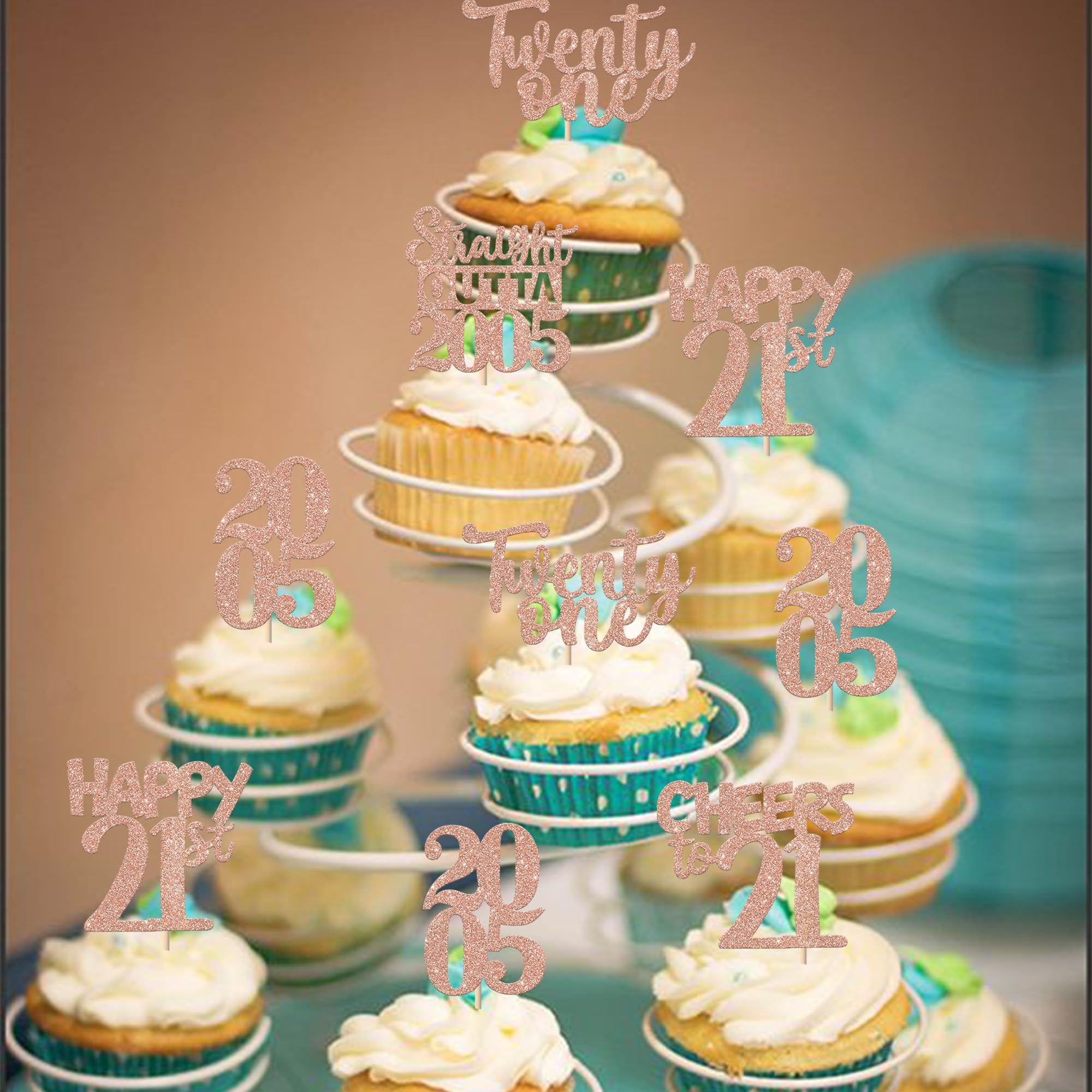 ZHUOWEISM cupcake picks 30 pcs pack for quick party decorating
