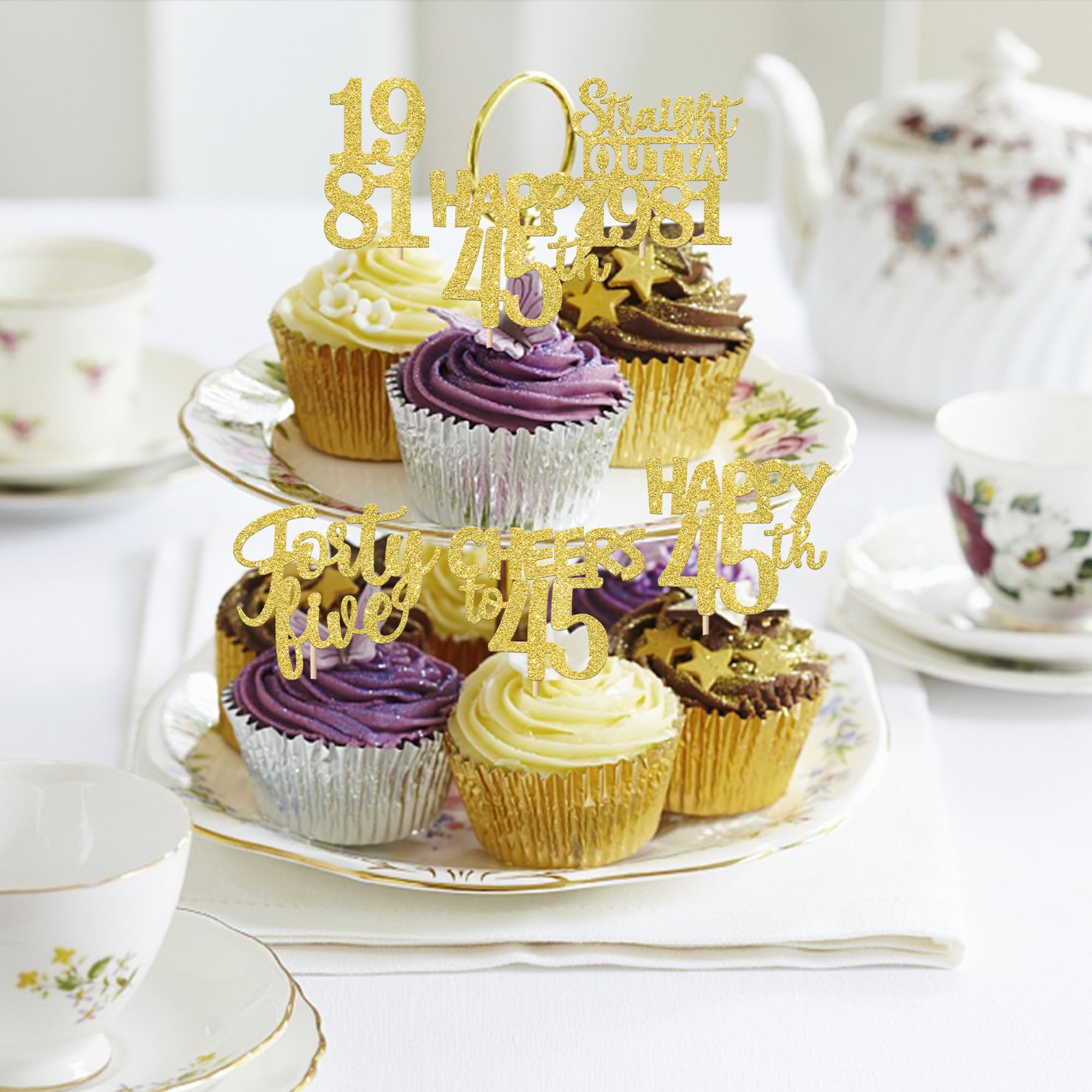 ZHUOWEISM cupcake toppers 30-pack suitable for ice cream and fruit trays.