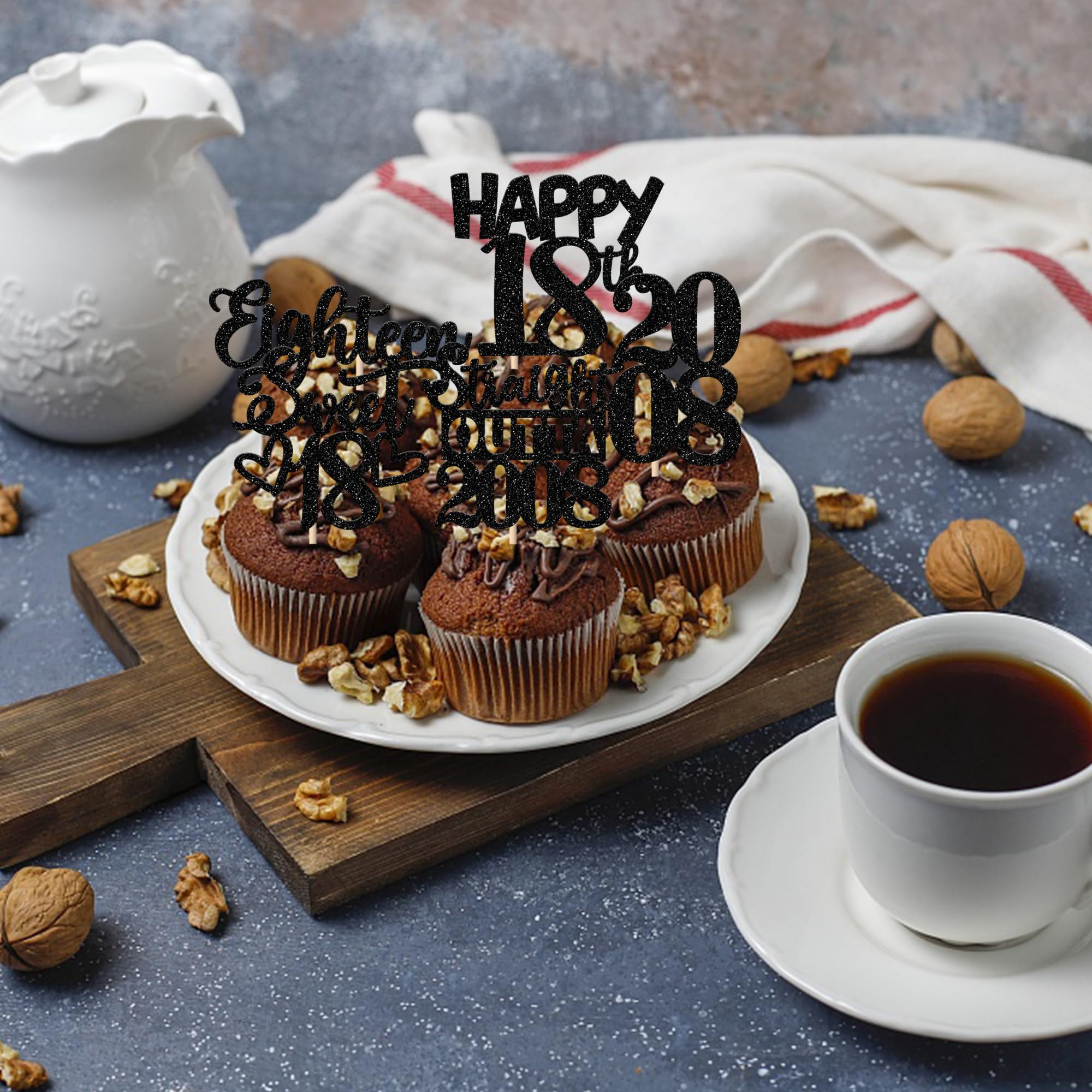 ZHUOWEISM cupcake toppers for ice cream, fruit, and desserts