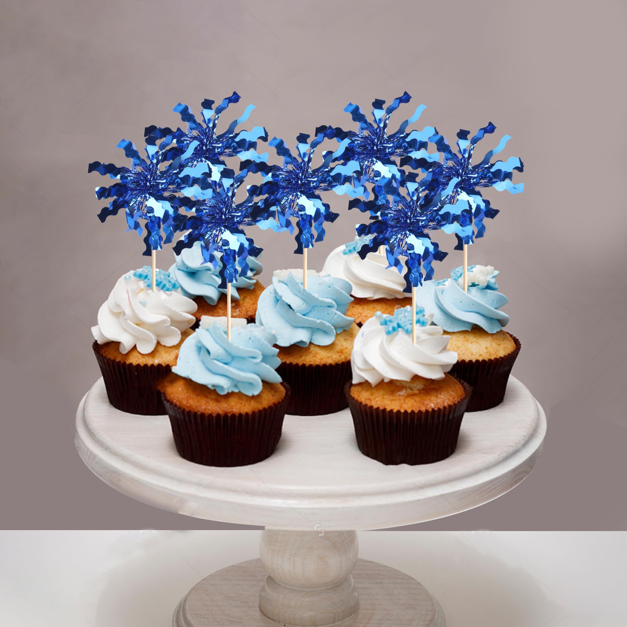 ZHUOWEISM dark-blue sparkle accents enhance celebration decor.