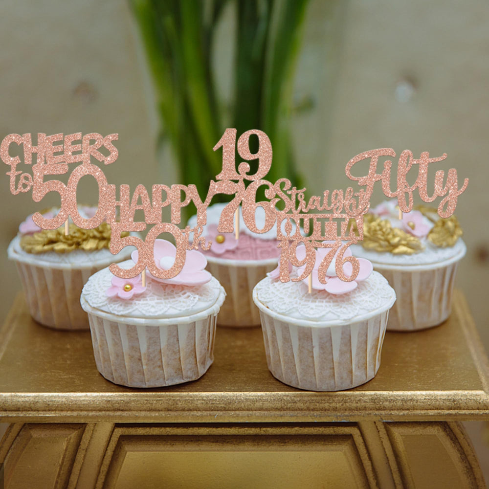 ZHUOWEISM glitter card stock decorations brighten cakes, cookies, and fruits.