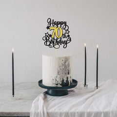 ZHUOWEISM 5.3 x 9.6 inch topper fits most cakes beautifully