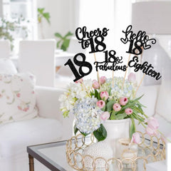 ZHUOWEISM dual-sided glitter centerpieces sticks design 5 catch light and wow guests