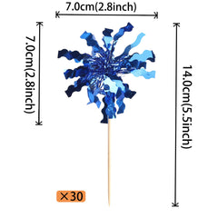 ZHUOWEISM double-sided firework designs add shine to desserts.