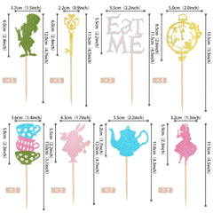 ZHUOWEISM Eat Me glitter cupcake toppers brighten desserts at celebrations
