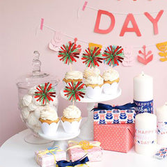 ZHUOWEISM food-grade sticks secure toppers on cupcakes