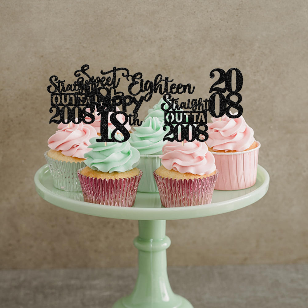 ZHUOWEISM glitter card stock topper set catches eyes at celebrations