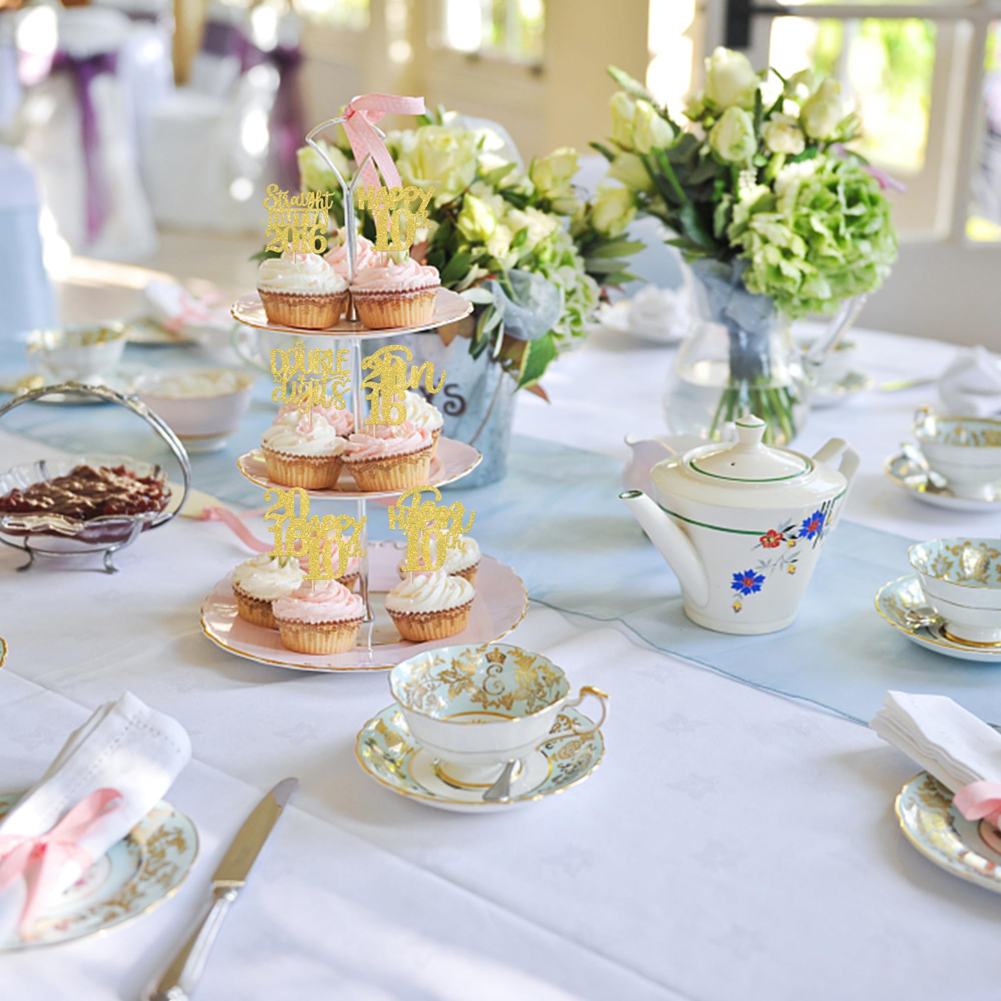 ZHUOWEISM 30-piece set saves setup time with ready-to-use toppers.