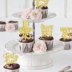 ZHUOWEISM happy 45th birthday cake decoration topper brightens any celebration.
