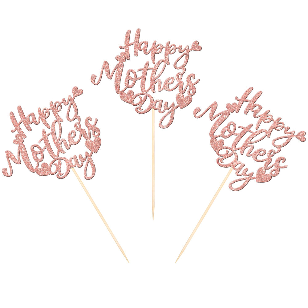 ZHUOWEISM Happy Mother's Day table decor sticks ideal for celebrations