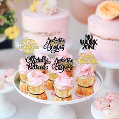 ZHUOWEISM I'm Retired theme topper boosts cake presentation.