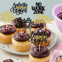 ZHUOWEISM No Work Zone topper adds festive sparkle to desserts.