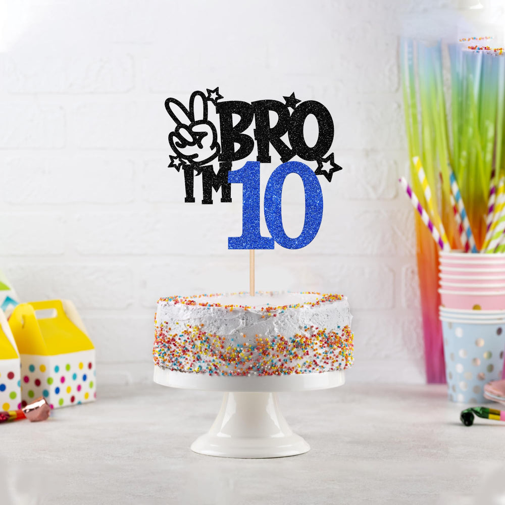 ZHUOWEISM Hello 10 Fabulous topper creates a photo ready party centerpiece.