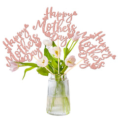 ZHUOWEISM Mother's Day centerpiece sticks with glitter love elevate tables decor
