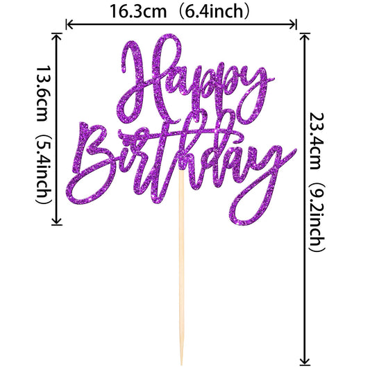 ZHUOWEISM no-assembly-needed cake topper simplifies party prep and setup.
